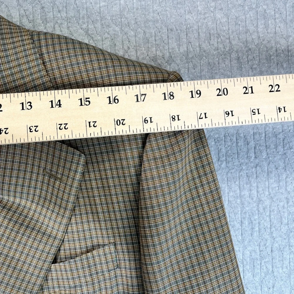Ermenegildo Zegna High Performance Wool Blazer Men 41 Plaid‎ Check Sport Coat